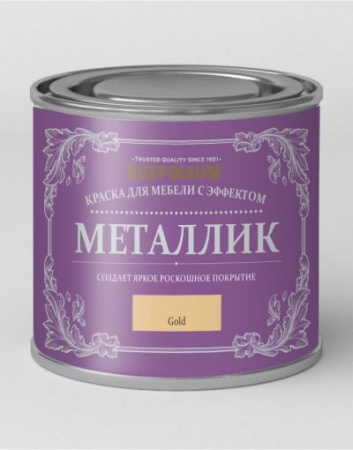 Краска для мебели с эффектом металлика Chalky Finish Metallic