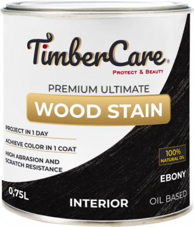 Тонирующее масло для дерева высокой прочности TimberCare Wood Stain Эбеновое дерево 750мл