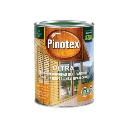 Влагостойкая защитная лазурь для древесины Pinotex Ultra/Пинотекс Ультра 