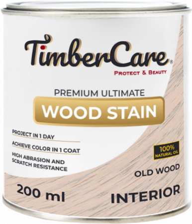 Тонирующее масло для дерева высокой прочности TimberCare Wood Stain Старинное дерево 200мл