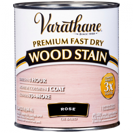 Масло для дерева морилка Varathane Premium Fast Dry Wood Stain (Варатан Премиум Драй Вуд Сатин) 0.236л  Лепесток розы 