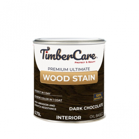 Тонирующее масло для дерева высокой прочности TimberCare Wood Stain Темный шоколад 750мл