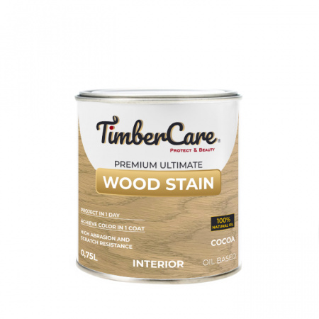 Тонирующее масло для дерева высокой прочности TimberCare Wood Stain Какао 750мл