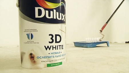 Матовая краска для стен и потолков 3D White / Дулюкс 3Д Ослепительно белая 5л