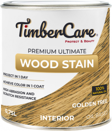 Тонирующее масло для дерева высокой прочности TimberCare Wood Stain Золотое дерево 750мл