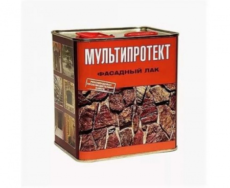 Фасадный лак «МультиПротект® – Л» 2.4л эффект «мокрого камня»