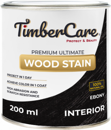 Тонирующее масло для дерева высокой прочности TimberCare Wood Stain Эбеновое дерево 200мл