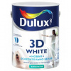Матовая краска для стен и потолков 3D White / Дулюкс 3Д Ослепительно белая 2.5л